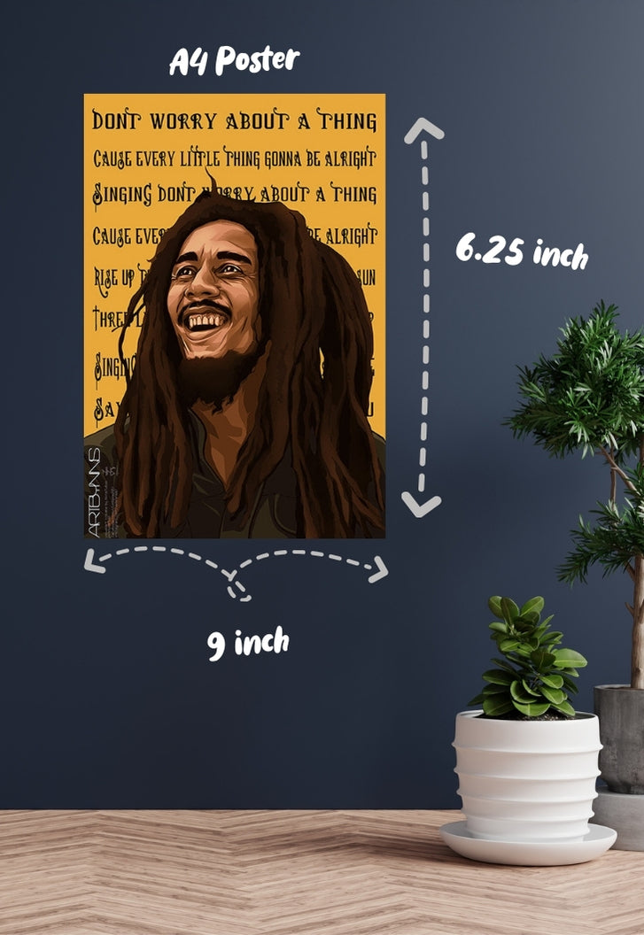 Bobmarley Lyric Poster