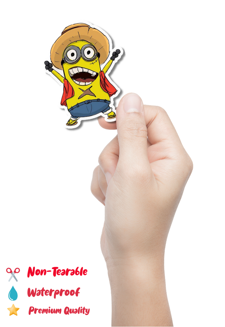 Minion D Luffy Sticker