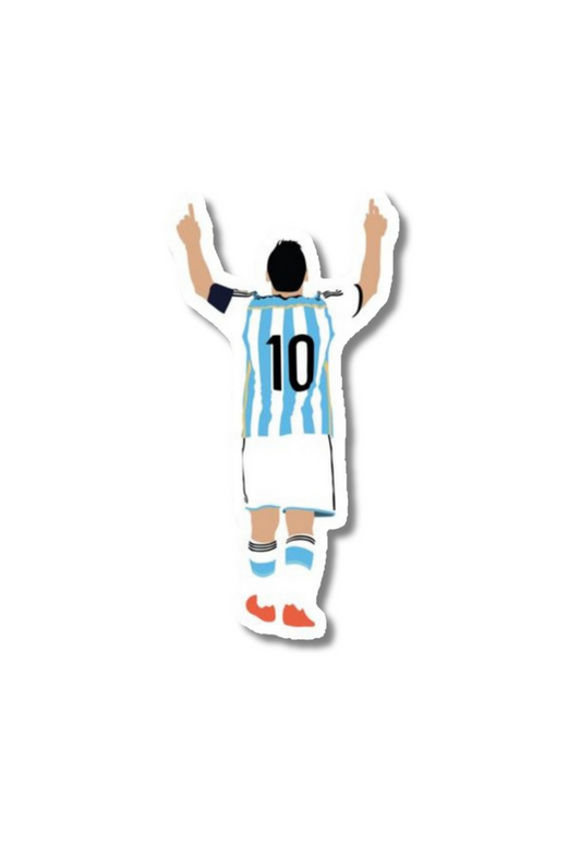 Lionel After The Goal Pose Sticker