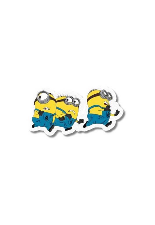 Minions Running Sticker