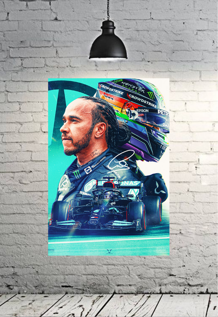 Lewis Hamilton Formula 1 Poster