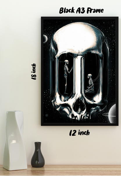 Eye Scream Skull Poster