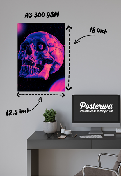 Skull Art Poster