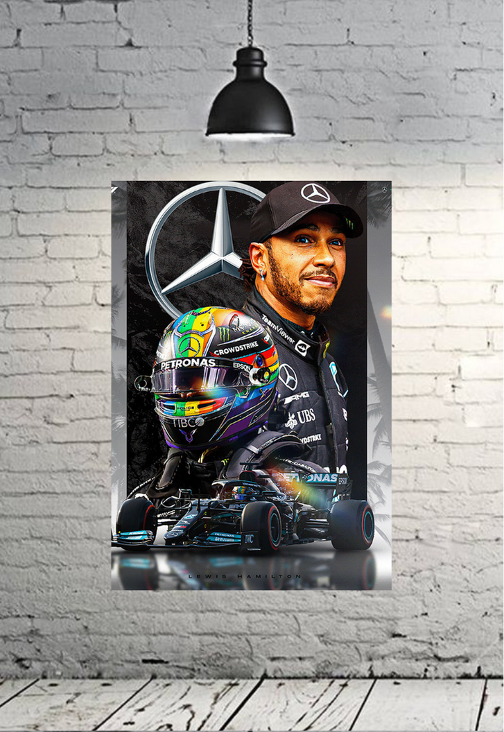 Lewis Hamilton MERCEDES AMG F1 Poster