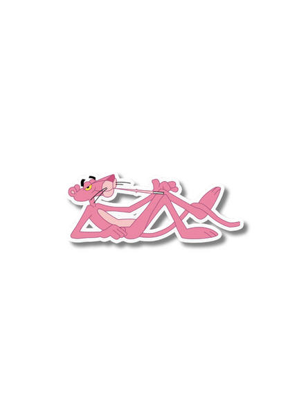 Pink Panther Chilling Sticker