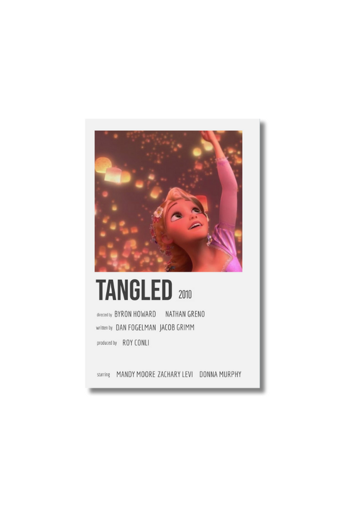 TANGLED Movie Card Sticker – Posterwa