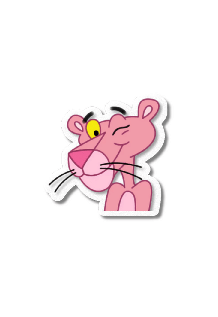 Pink Panther Thinking Sticker