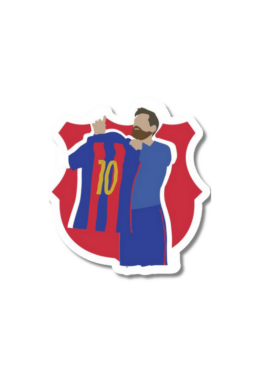 Leo Messi Jersey Celebration Sticker