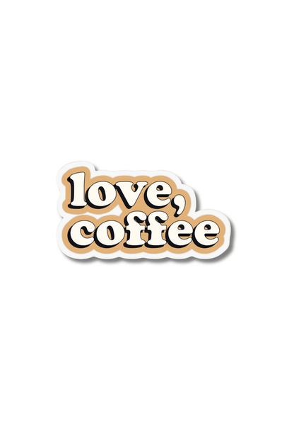 Love, Coffee Sticker