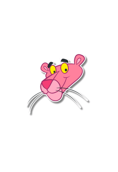 Pink Panther Face Sticker