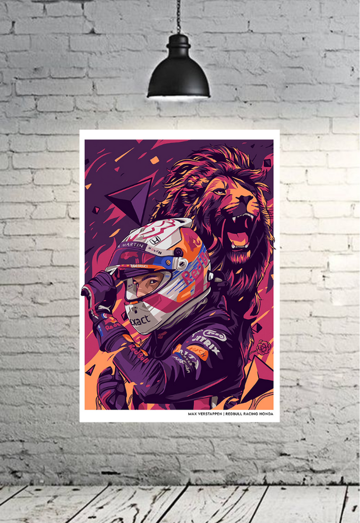 Redbubble The Dutch Lion 33 Max Verstappen Poster