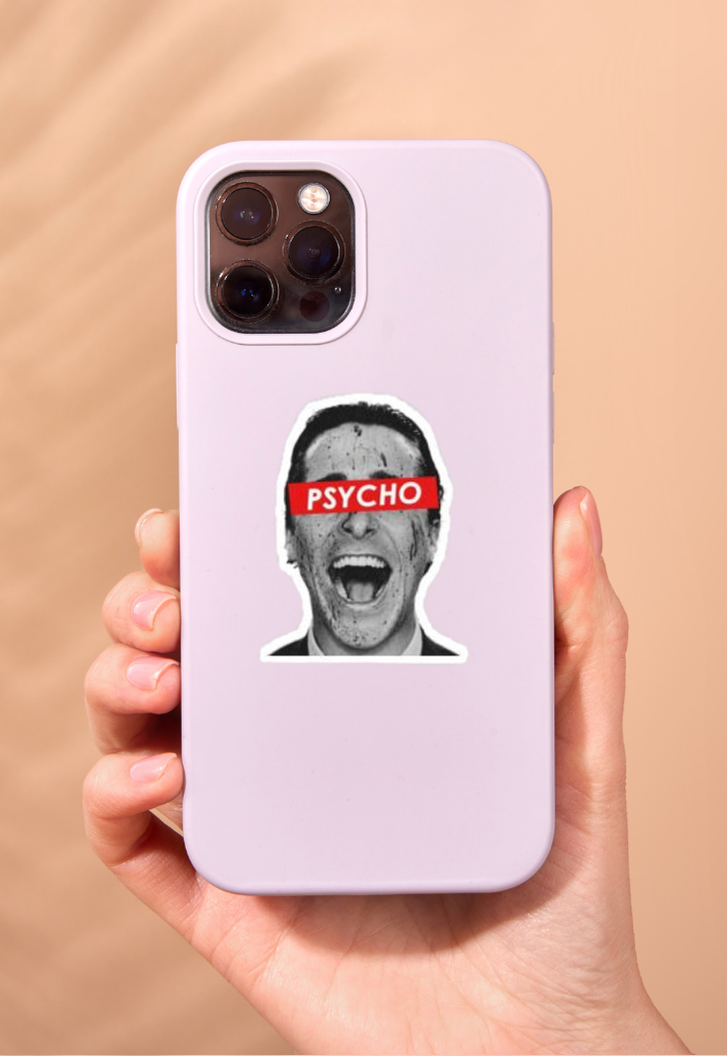 Patrick Bateman Laughing Psychopath Sticker