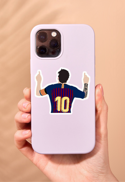 Lionel Messi Iconic Goal Celebration Sticker