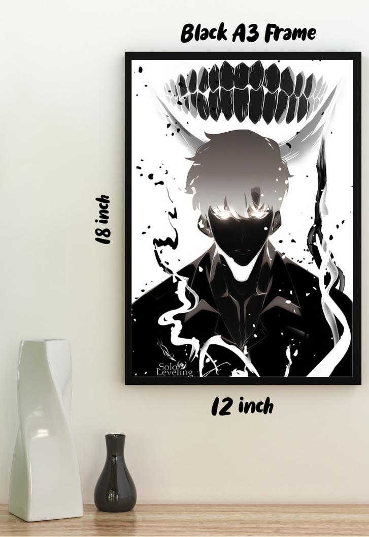 Solo Leveling - Monochrome Poster