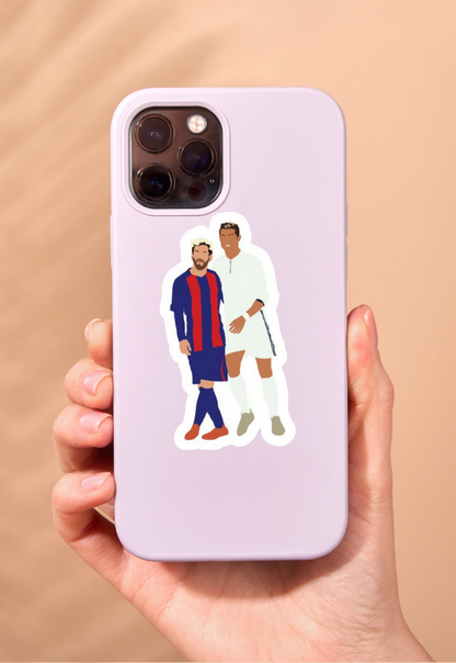 Messi – Ronaldo Rivalry El Clasico Sticker