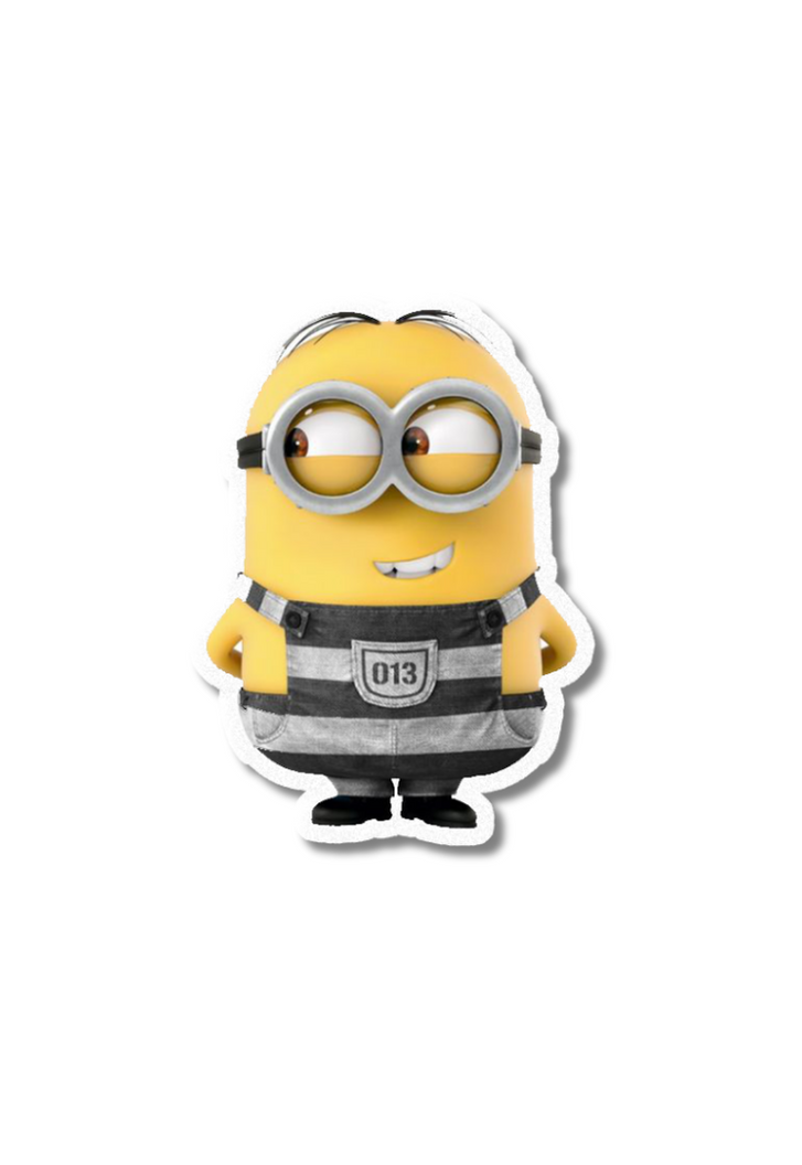 Minion Dave in Jail Sticker