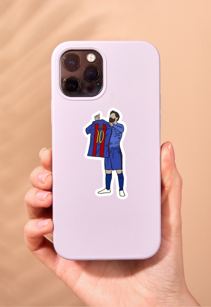 Leonel Messi Jersey Celebration Sticker