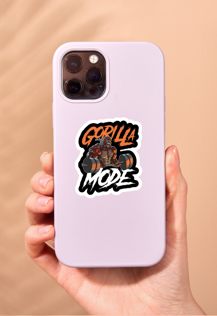 Gorilla Mode Gym Sticker