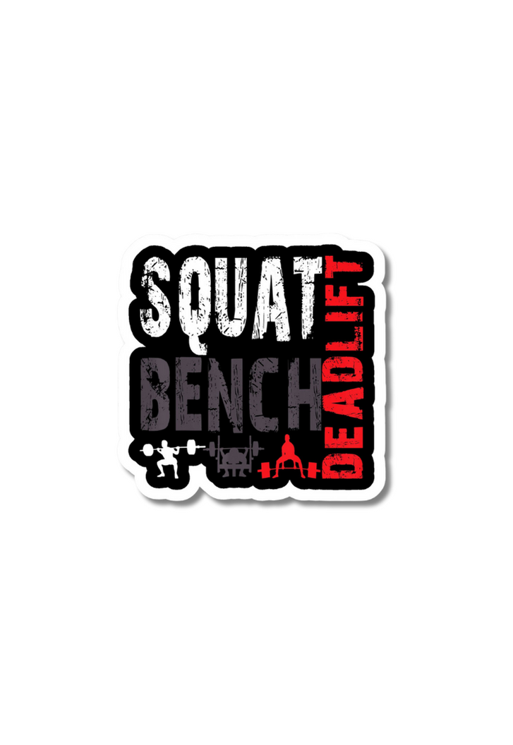 Gym Bench Sticker Squat Bench Deadlift Gym Sticker – Posterwa