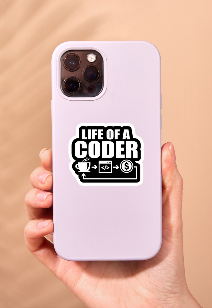 Life Of A Coder Sticker