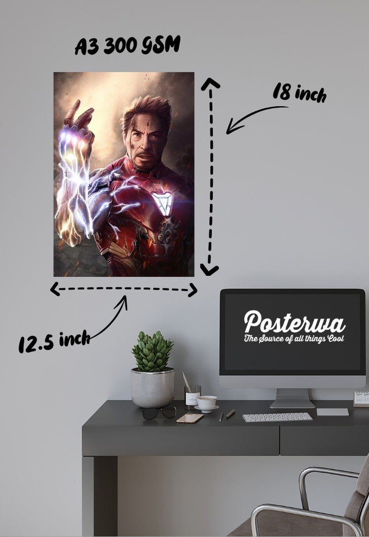 The Snap - Iron Man Poster