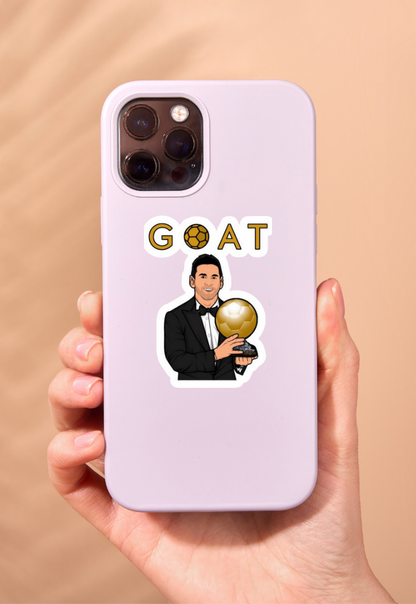 Lionel Messi GOAT Sticker