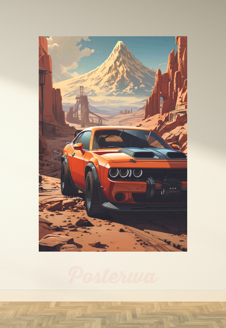 Ford Mustang GT Car Poster