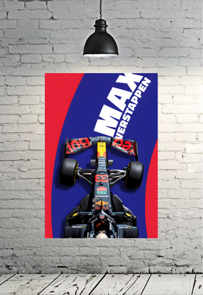 Max Verstappen Ferrari F1 Poster