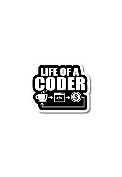 Life Of A Coder Sticker