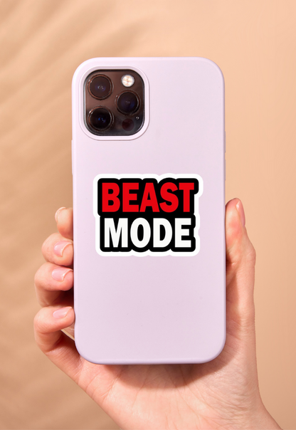 Beast Mode Gym Sticker