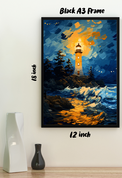 Light House Van Gogh Poster