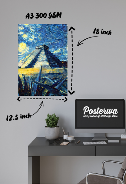 The Pyramid Van Gogh Poster