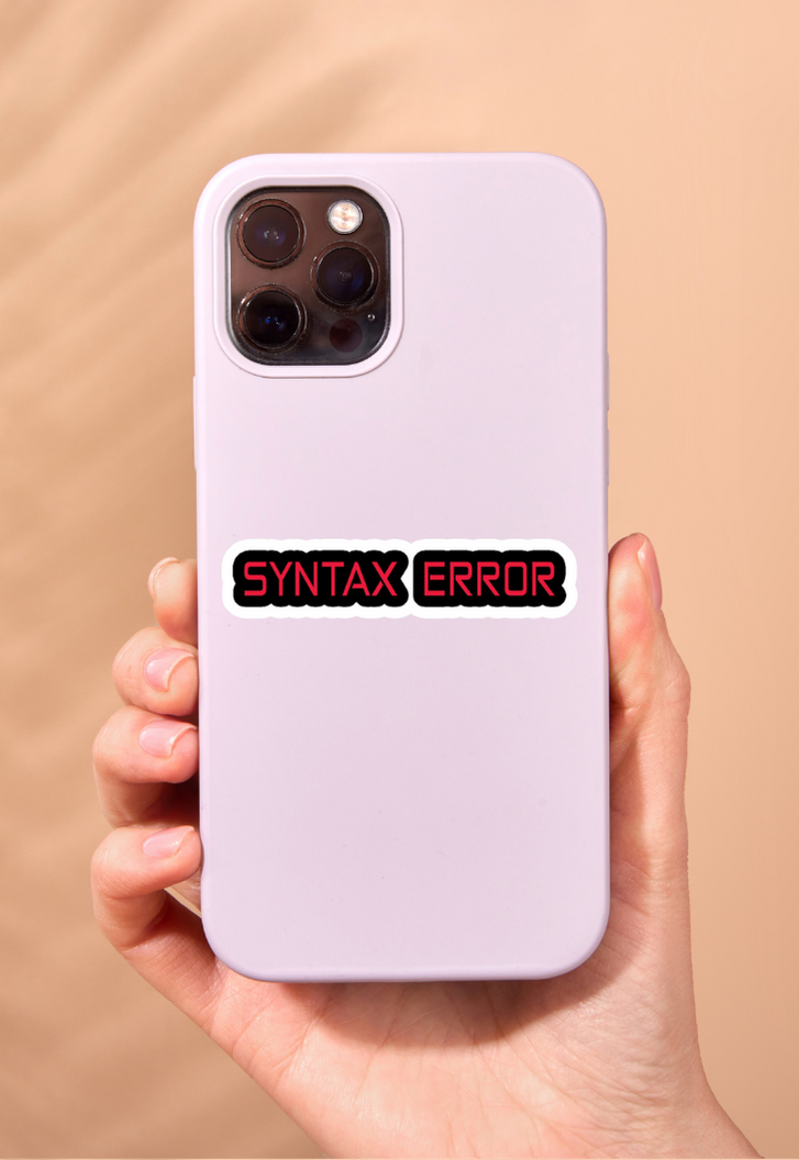 Syntax Error Sticker