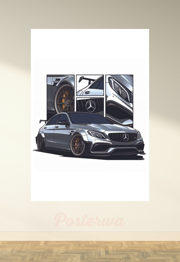 BMW AMG S Coupe Car Poster