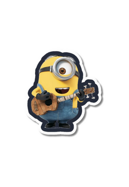 Stuart Minion With Guitar Sticker