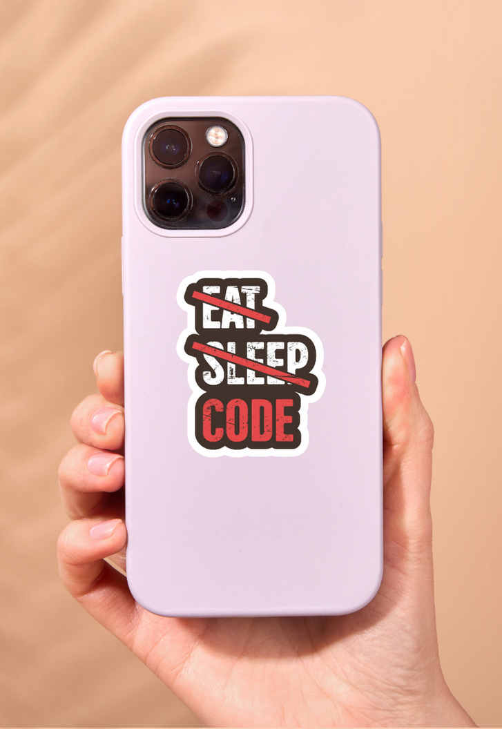 Eat Sleep Code Sticker