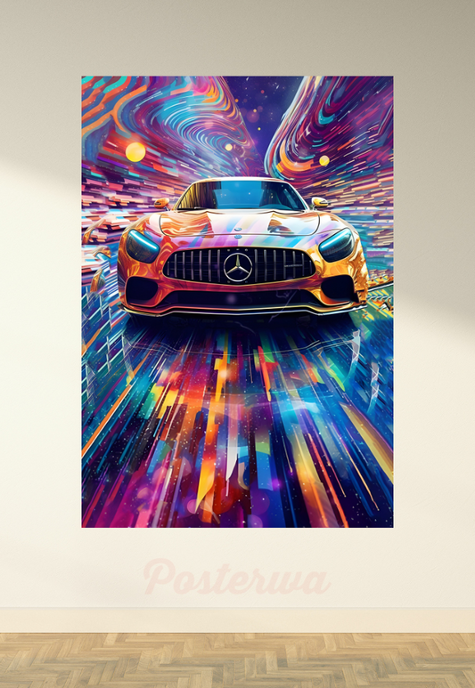 BMW AMG Car Poster