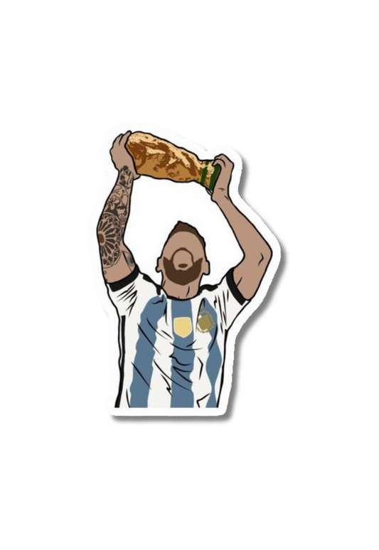 Lionel Messi World Champion Sticker