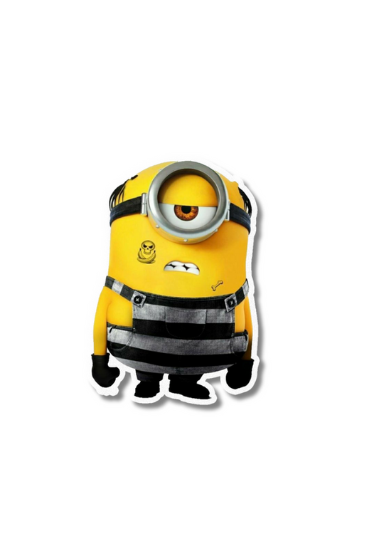 Stuart Minion In The Jail Sticker