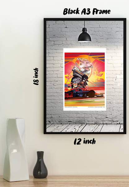 Max Verstappen Monaco Win Poster