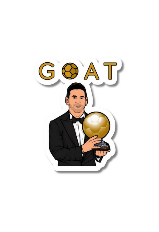 Lionel Messi GOAT Sticker