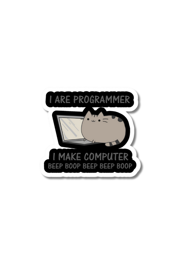 I Am Programmer Sticker I Are Programmer Sticker – Posterwa