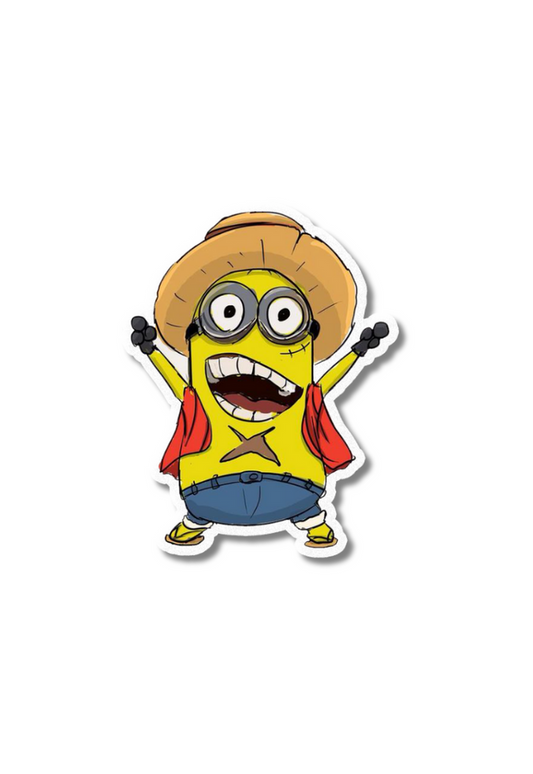 Minion D Luffy Sticker