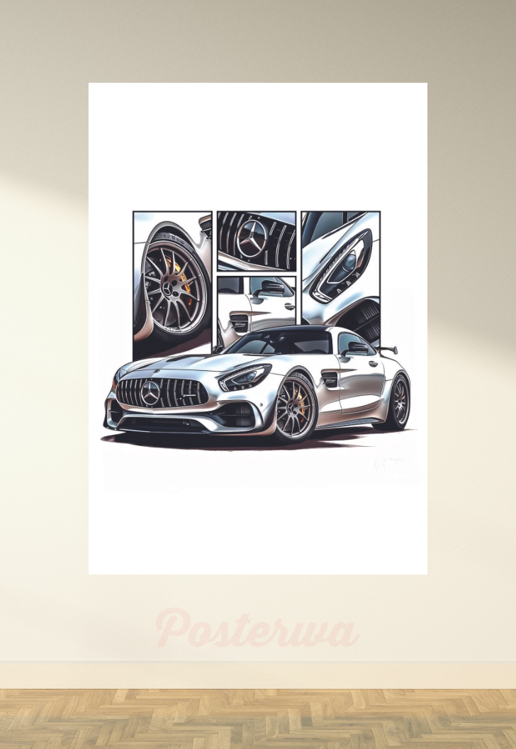 BMW SLS Car Poster