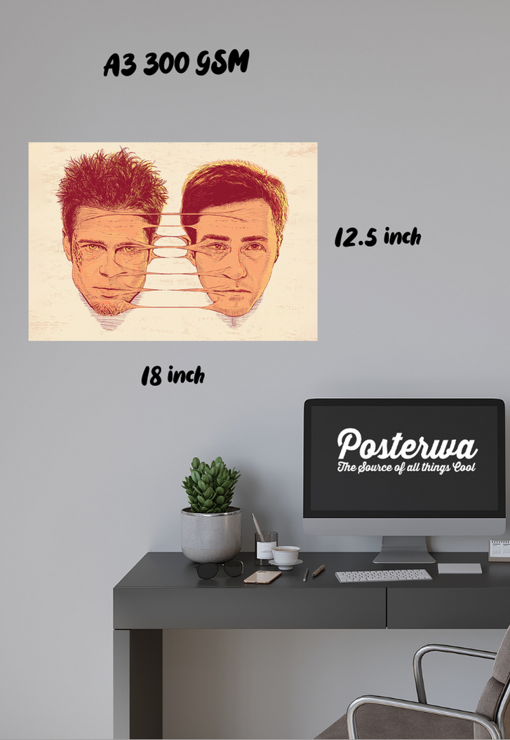 Fight Club - Brad Pitt and Edward Nortan Poster