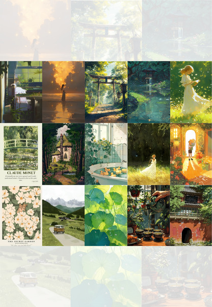 Wall Collage Kit – Ghibli-Inspired (by @the_tinted_palette)