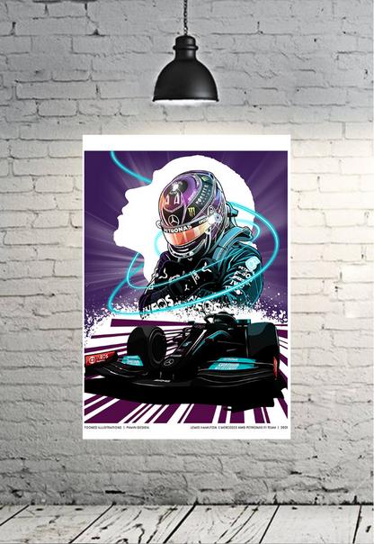 Lewis Hamilton W12 Poster