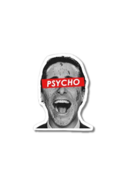 Patrick Bateman Laughing Psychopath Sticker