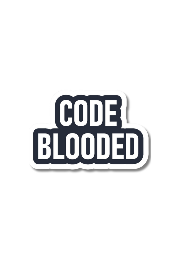 Code Blooded Sticker