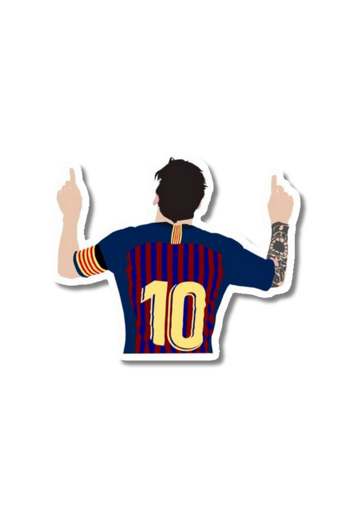 Lionel Messi Iconic Goal Celebration Sticker